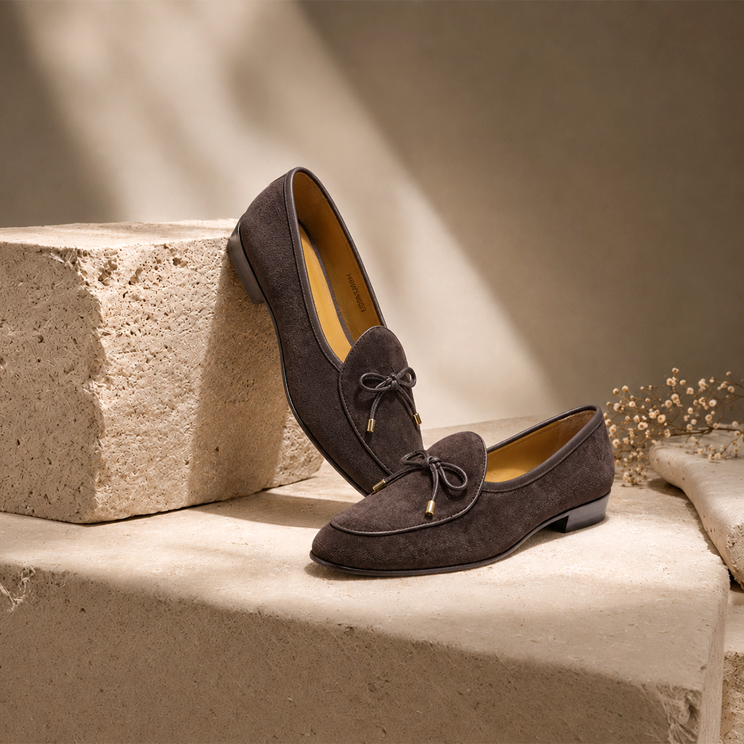 Orion Suede Bow Espresso